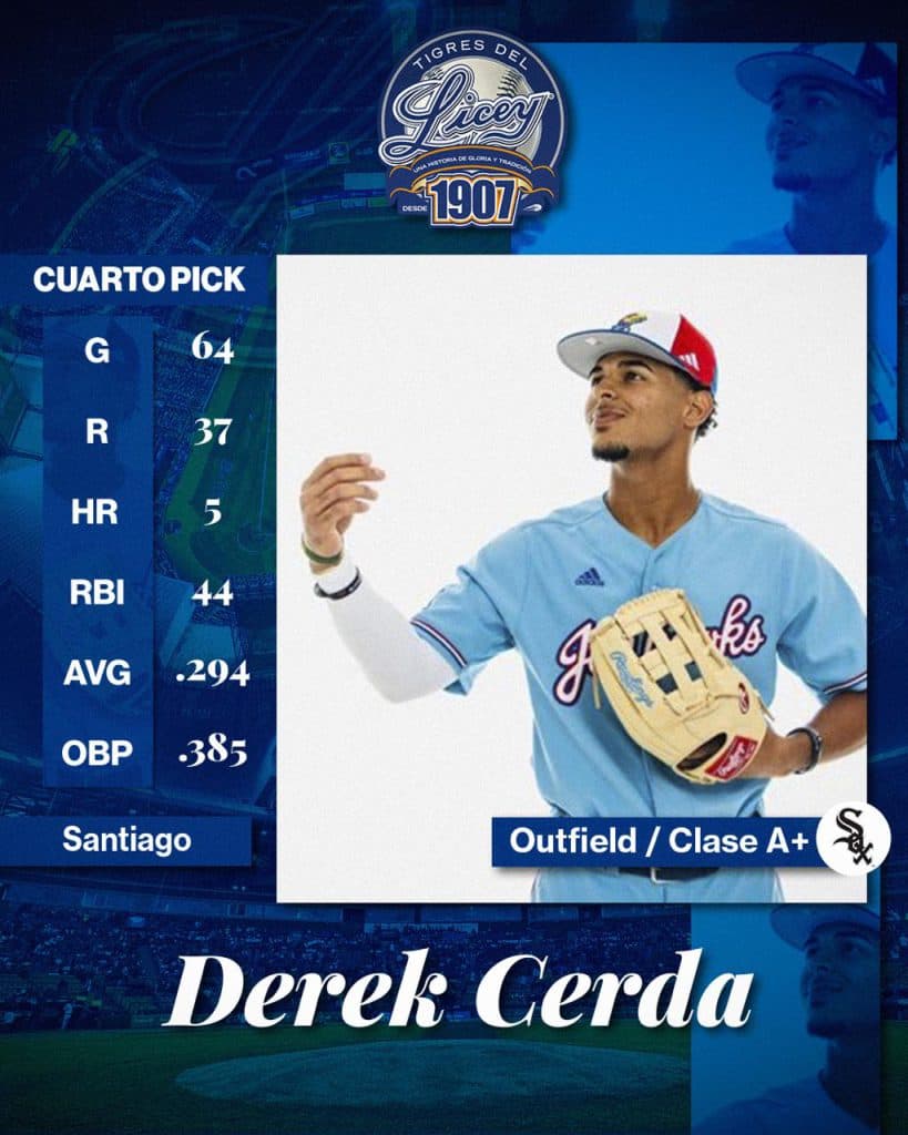 Conoce a Derek Cerda, cuarto pick del Licey en Draft de Novatos