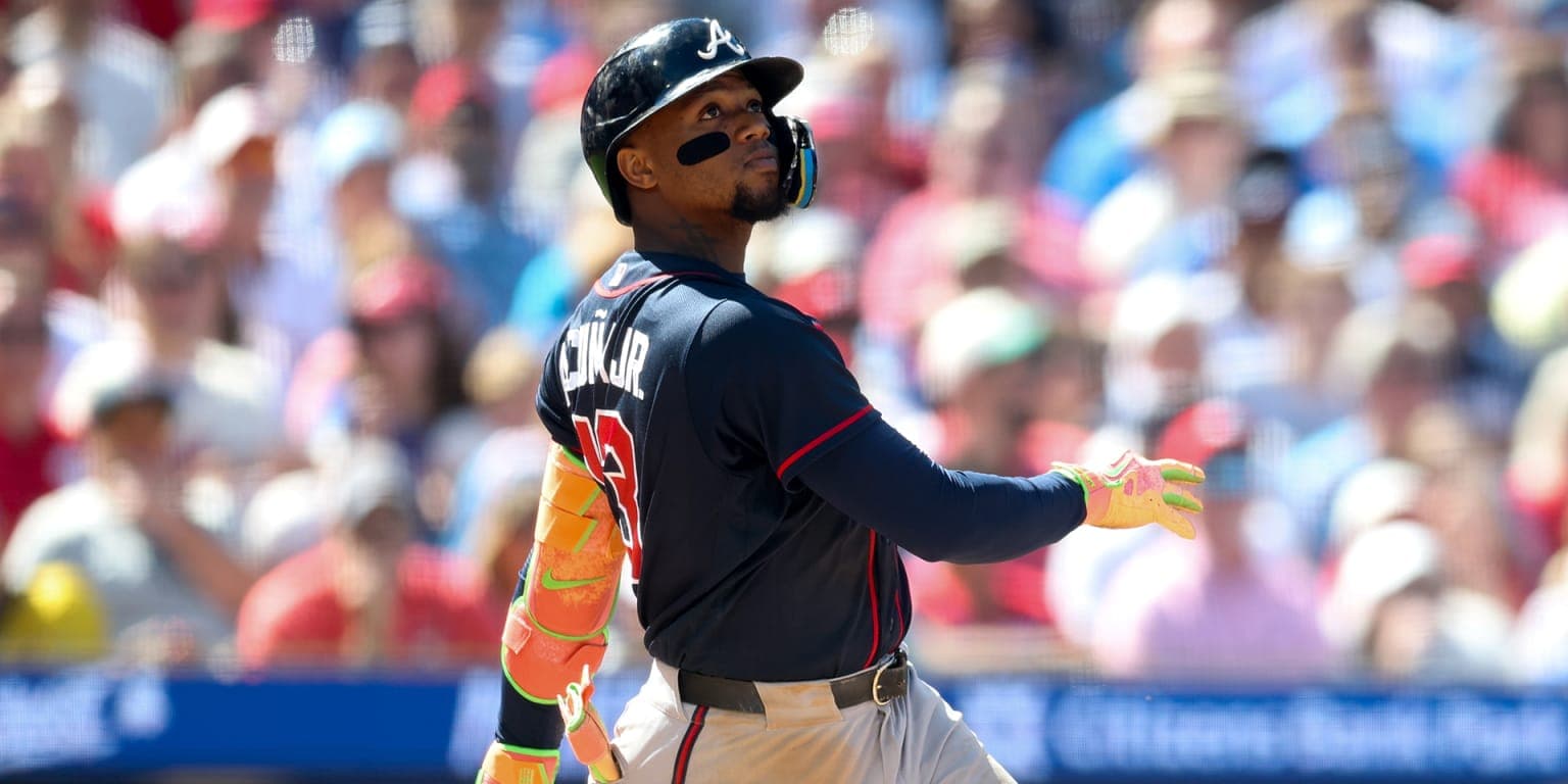 Acuña ríe de último como el villano y Bravos aseguran la serie particular ante Filis