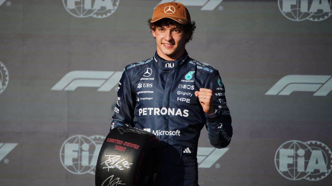 Kimi Antonelli arrancará desde la pole el GP de EE.UU.