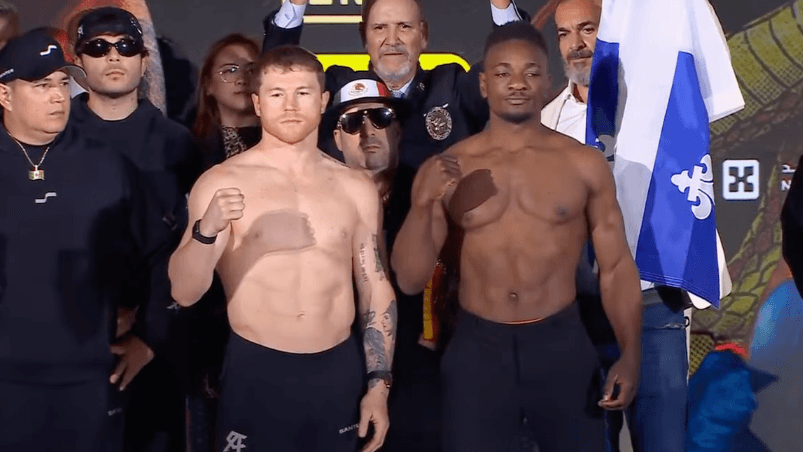 Entre mariachis, Canelo supera la báscula para enfrentar a Mbilli