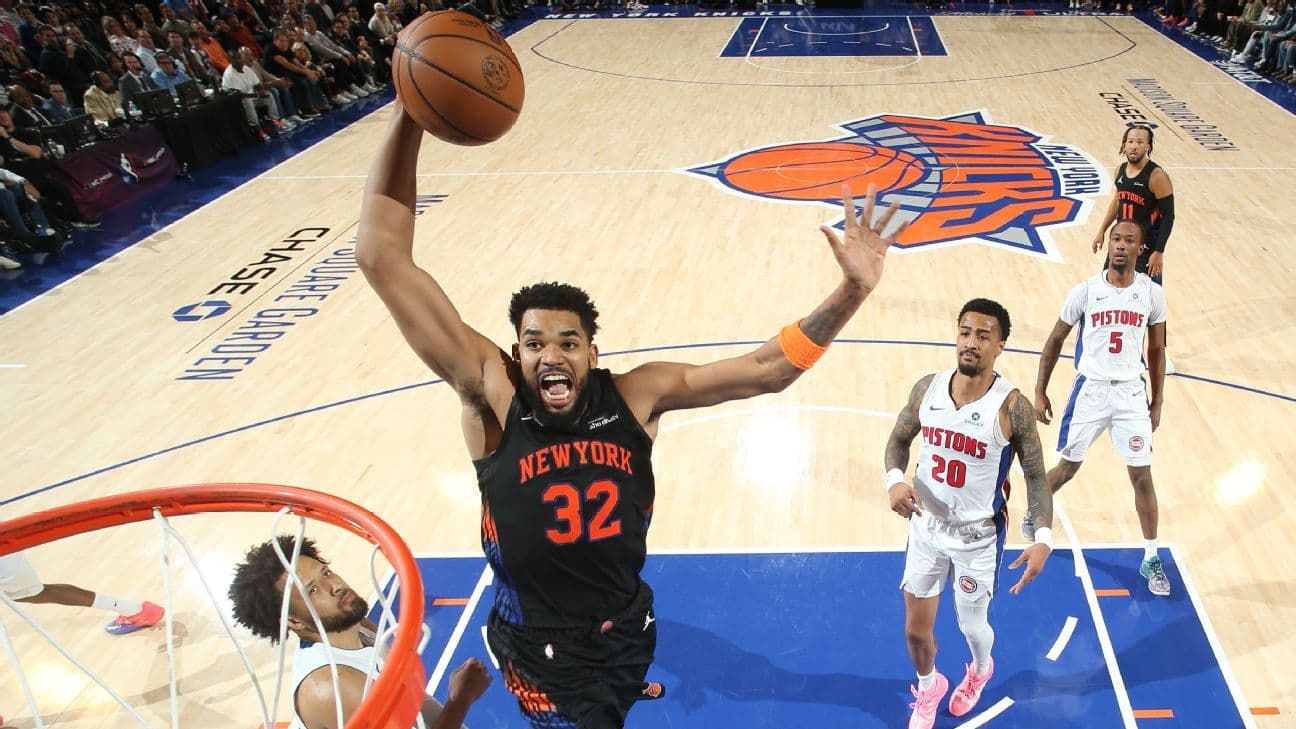 Los Knicks ganaron por primera vez y Portland frenó a los Lakers pese a los 41 de Doncic