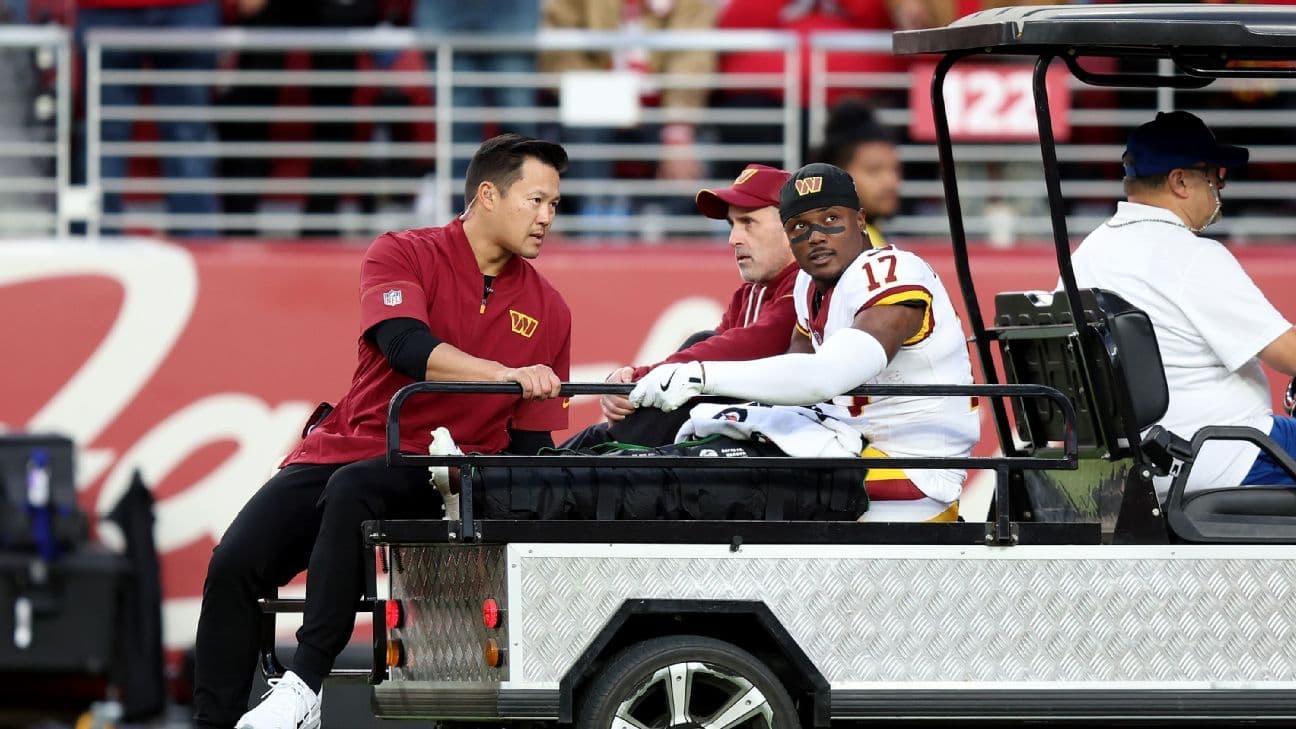 Commanders pierden a Terry McLaurin por lesión vs. 49ers