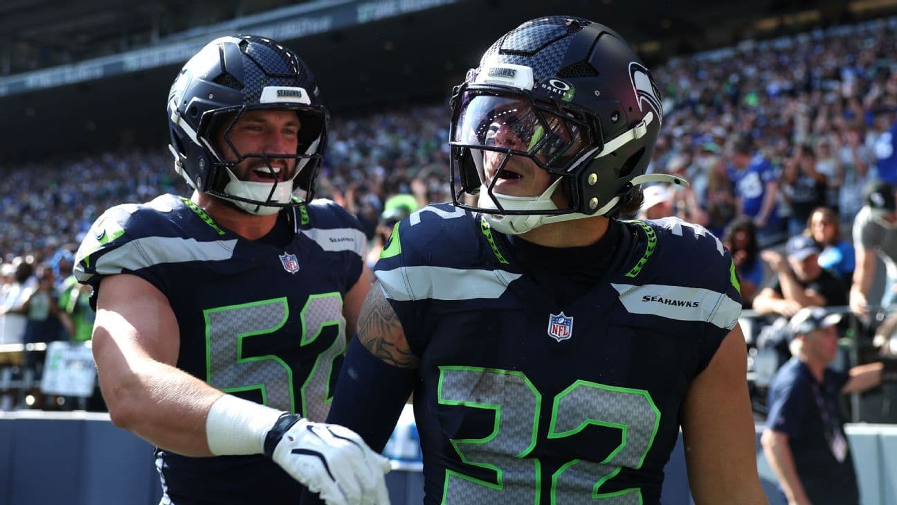 Seahawks descartan a Drake Thomas y Zach Charbonnet para jueves vs. Broncos