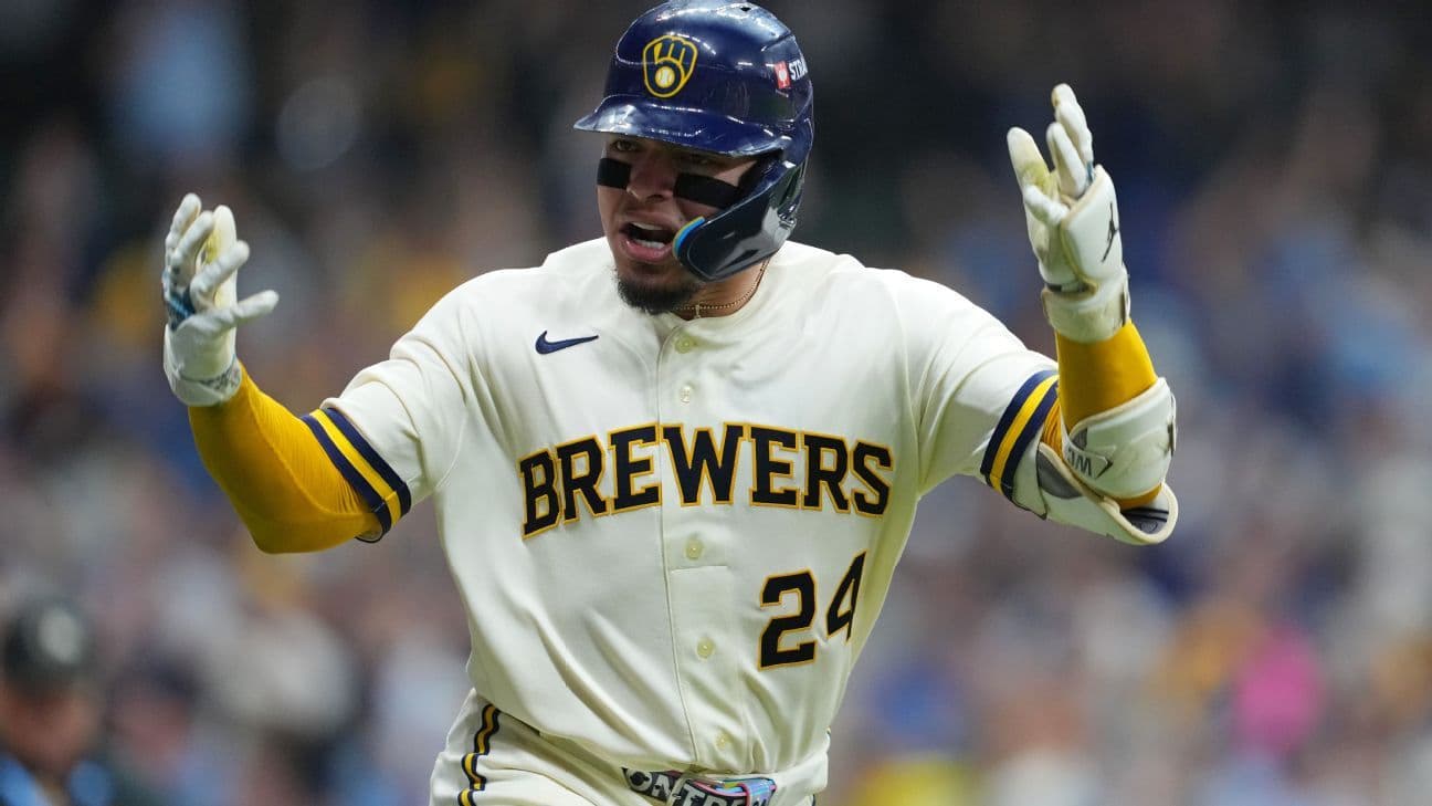 Brewers gana a Padres en inicio de SDLN con jugada insólita en 9na
