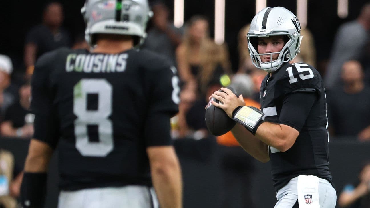 NFL: Coach no descarta dar titularidad a Mendoza con Raiders