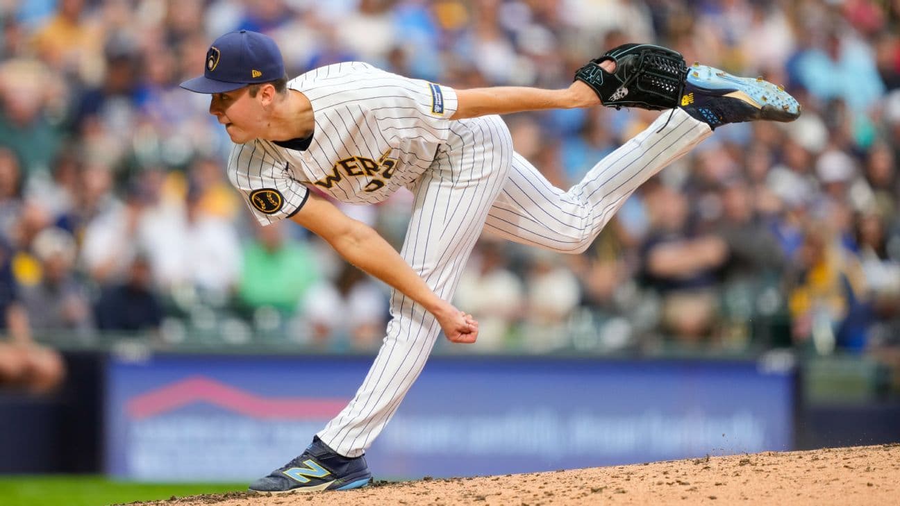 Misiorowski abre serie divisional de Brewers contra Padres