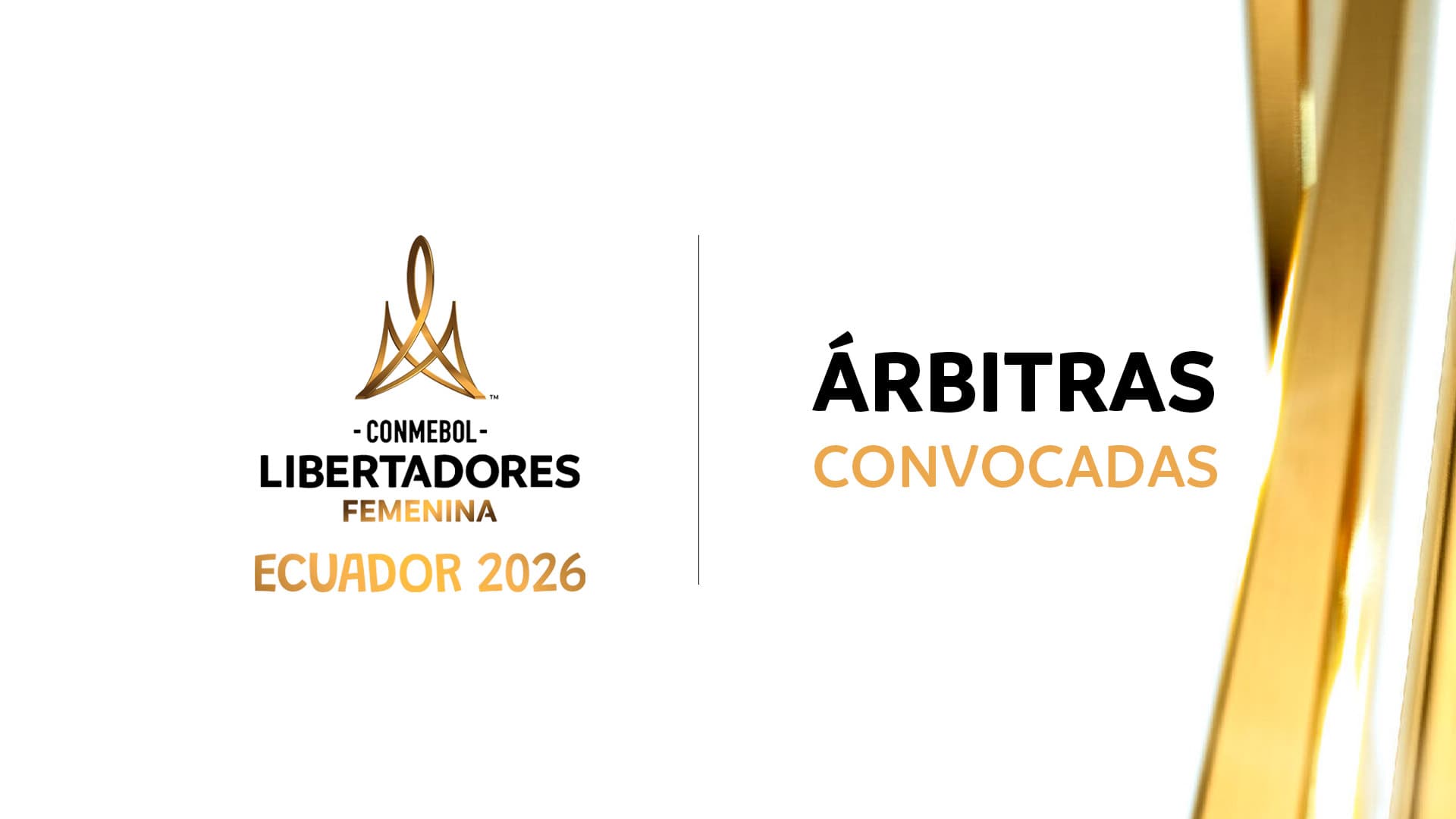 Árbitras convocadas para la CONMEBOL Libertadores Femenina 2026