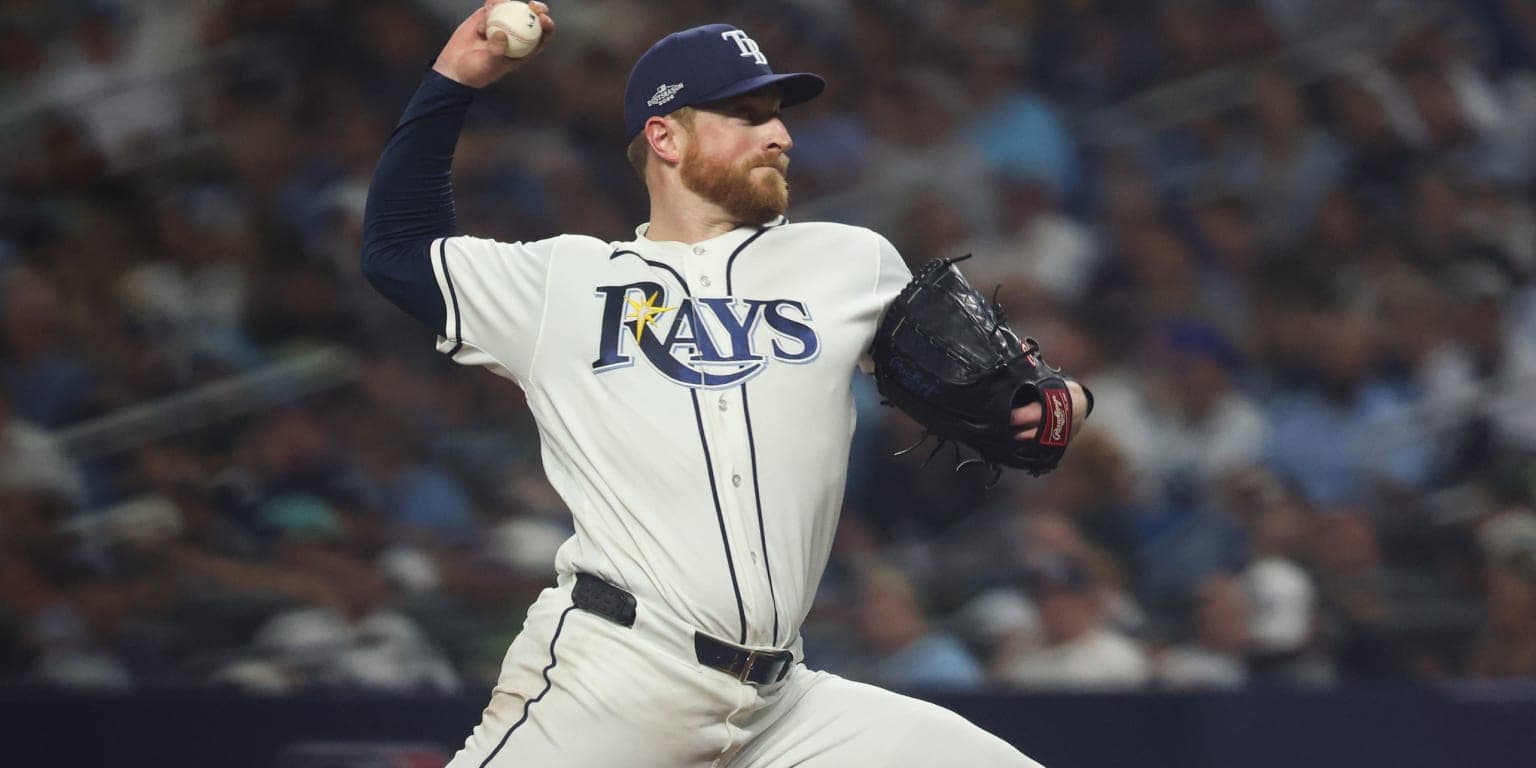 Rasmussen, con 3 días de descanso, abre por Rays en el Juego 5 de la Serie Mundial