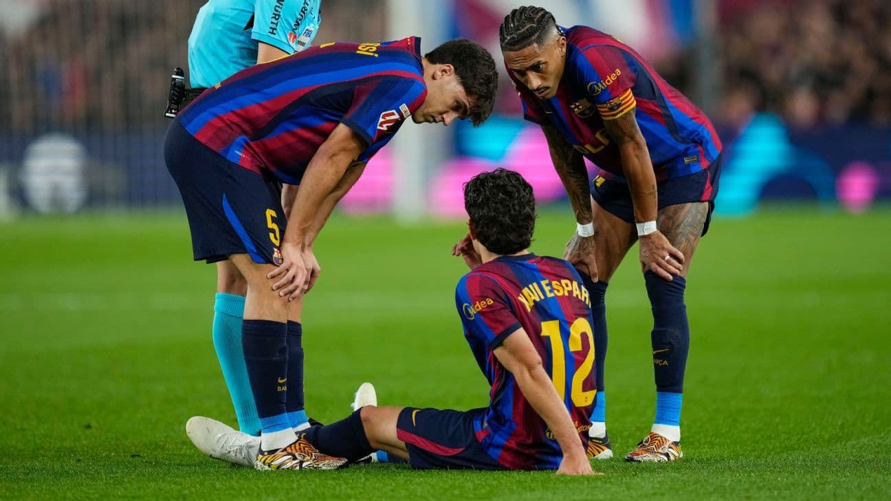 Barcelona confirma que Espart se perdería 12 partidos por lesión