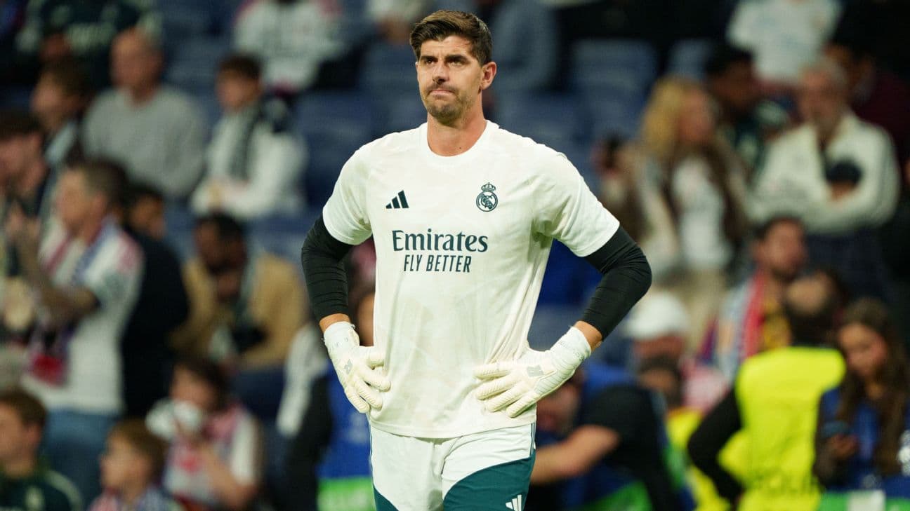 Courtois, ausente en Real Madrid para El Clásico contra Barcelona