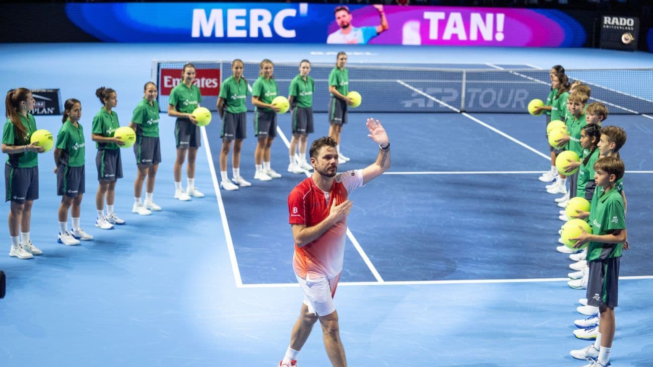 "Es un final soñado, tengo muchísima suerte": la emoción de Wawrinka tras retirarse del tenis profesional